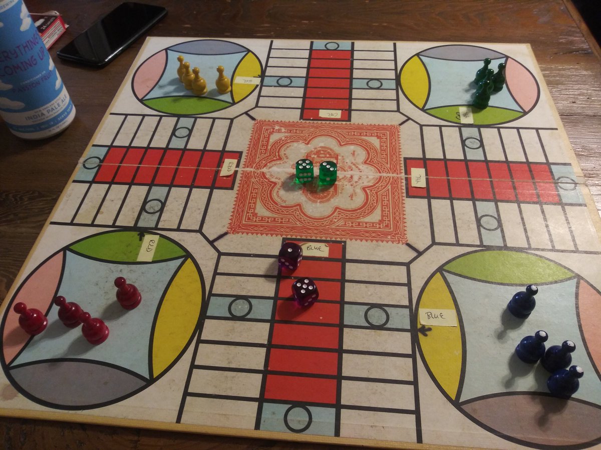 PaisleyAvocado's tweet photo. It's that time again. #parcheesi #familygamenight #boardgames https://t.co/XjDdnzMMz8