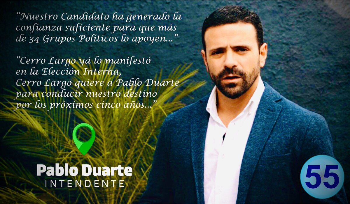 PabloCollazo4's tweet photo. Pablo Duarte INTENDENTE https://t.co/1xWvq28Pfu