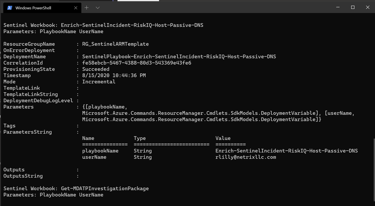 richlilly's tweet photo. @TheTomLilly and I put our heads together today and automated some #AzureSentinel Playbook goodness.
Automatically enumerate the Azure-Sentinel Github repo (synced locally), multi-select playbooks and import.
#SentinelasCode #NetrixKnows #MSFTAdvocate #BrotherPower https://t.co/tYRjncye0m