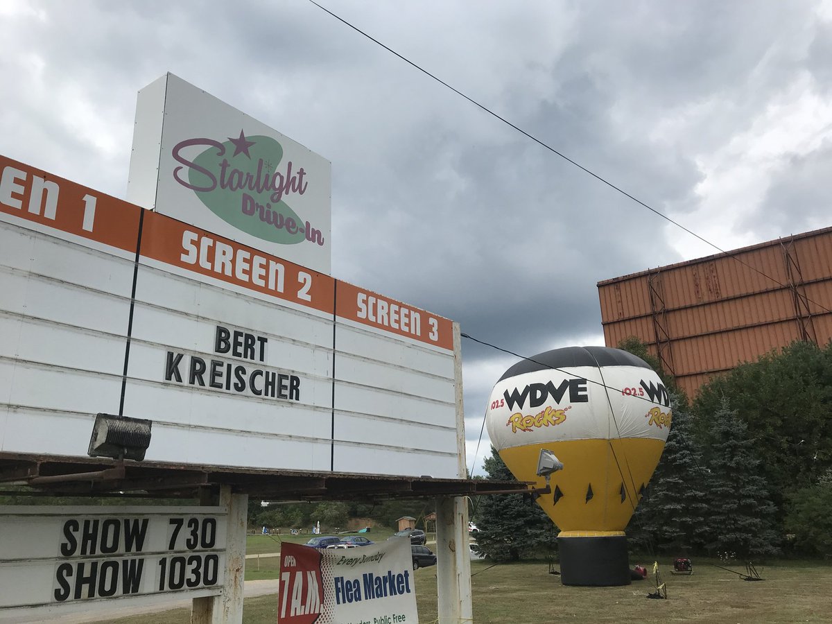 DVERADIO's tweet photo. Ready for some comedy at the #StarlightDriveIn! #BertKreischer. https://t.co/ivfBtJ5guX