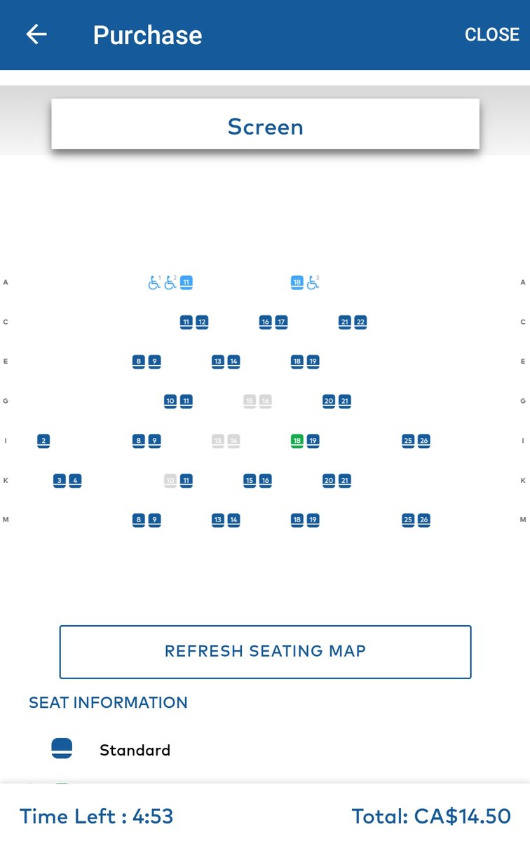 A 6:45 screening of "Unhinged" at the Scotiabank Theatre had about five tickets sold at showtime. That's 11% of available seats.