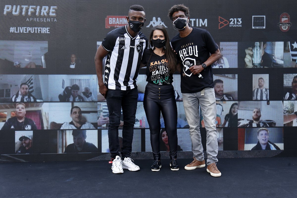 Botafogo's tweet photo. Obrigado às atrações musicais Suel, MC WL e DJ Pelé, aos apresentadores Helio de la Peña e Fernanda Maia e aos parceiros Brahma, Kappa, TIM, Impact, 213 Studios, Brascom, Jones Engenharia de Incêndios e Clube da Picanha!

Abrilhantaram a apresentação do Kalou e a #LivePutfire ! https://t.co/OwfGjn3Ddk