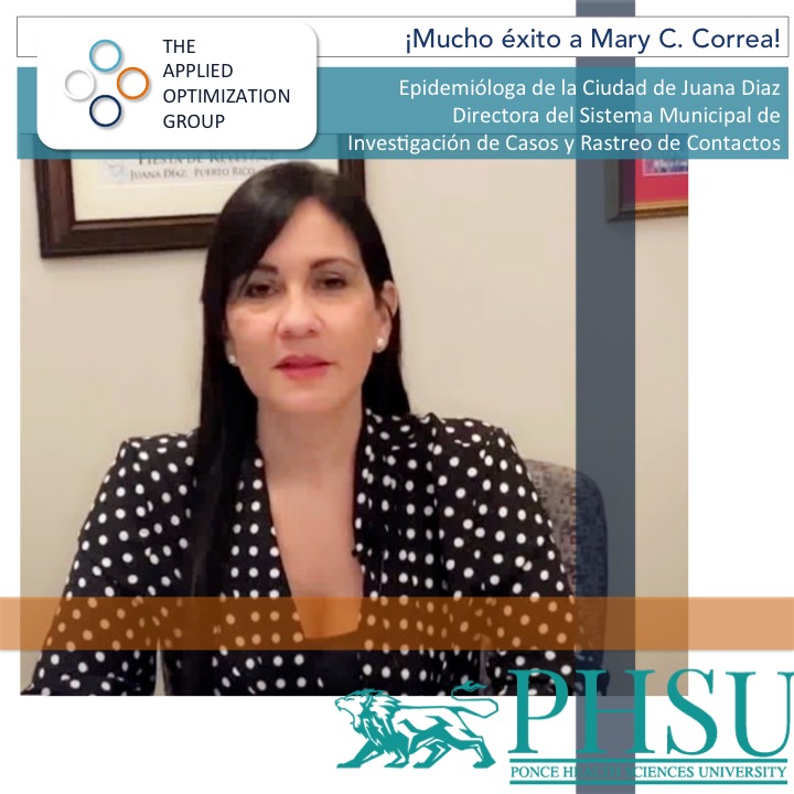 AppliedOptUPRM's tweet image. All the best to Mary C. Correa in her new position!!! #IsazaResearch #PHSUAchievers #AOGAchievers
