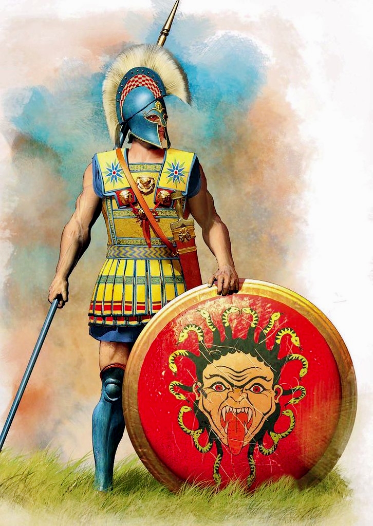 Ancient Greek Warriors.By Christos Giannopoulos.All credit goes to the artist.Greek Hoplite, VII-th c. BCAthenian Logades, V-th c. BC