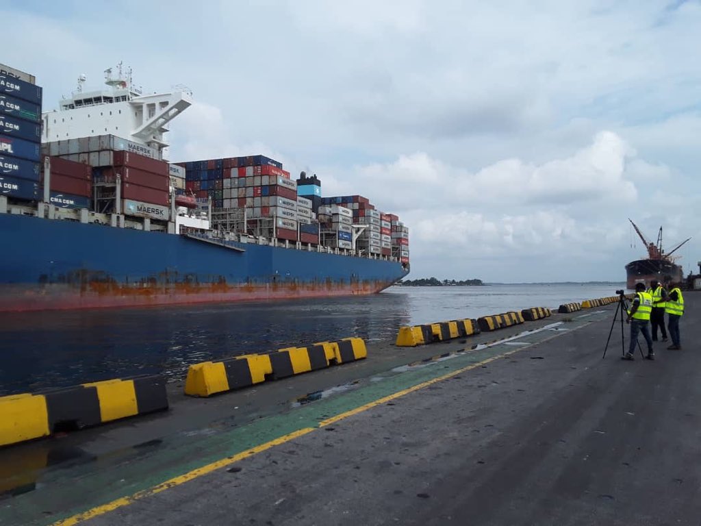 The Nigerian Ports Authority is pleased to announce the successful berthing of the biggest Container vessel to ever call at any Nigerian port.