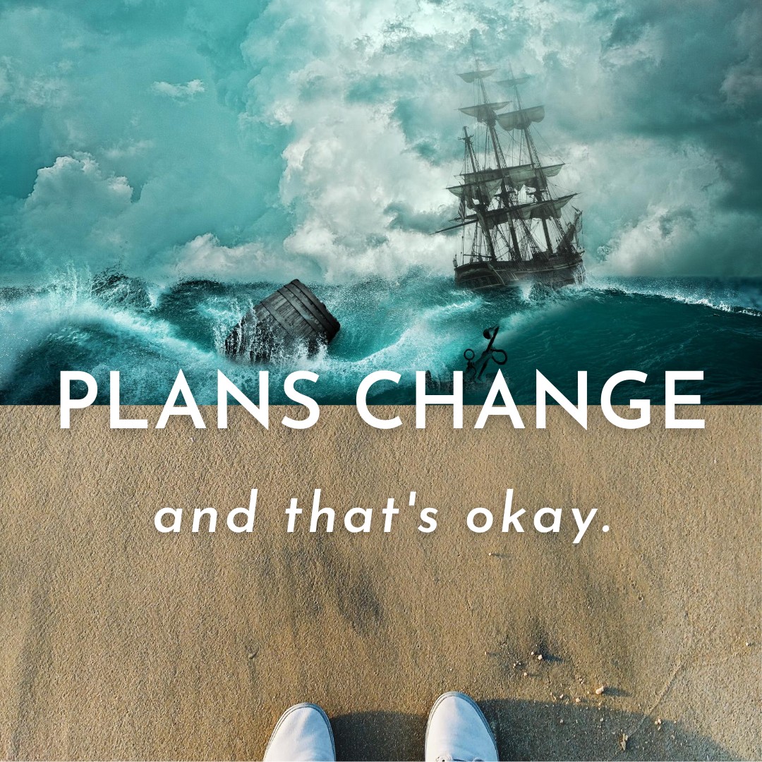 Not everything might go according to plan, but that's okay. What would it feel like to accept that plans change and evolve? #plans #mindfulness #saturday #covid19 #planningcommunity #dragonflyhealingcenter #wellness #dailyreminder #support #success #instawellness #mentalhealth