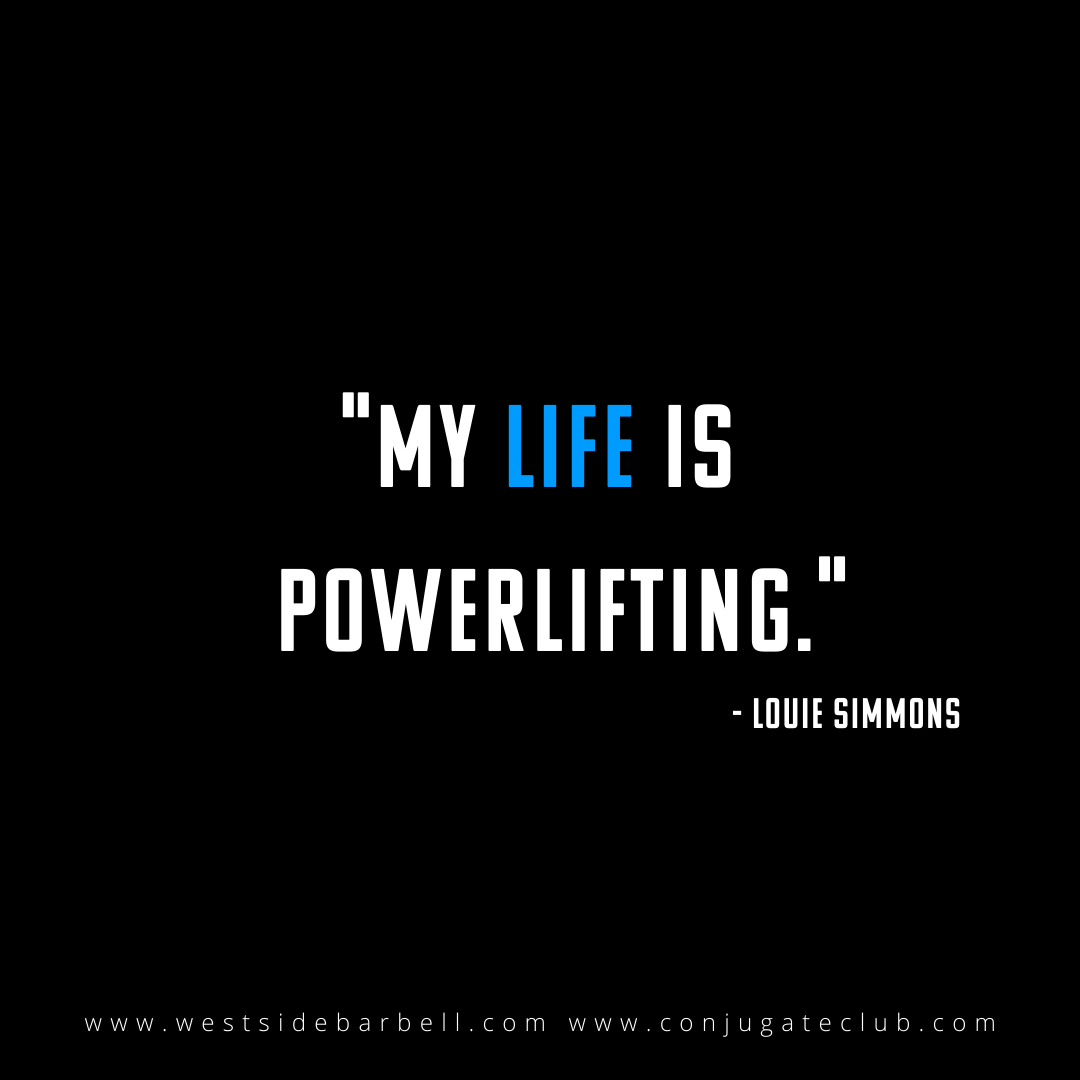 WESTSIDEBARBELL's tweet photo. Louie has dedicated his life to powerlifting. To this day he is innovating and always trying to help his athletes moving forward.
๐น
Stay on the path!
๐น
#powerlifting #westsidebarbell #louiesimmons # barbell #dedication #life #sbd #squat #conjugatemethod #quote #strengthquote https://t.co/02KOtXUyOV