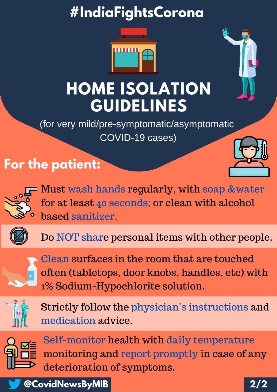 Home isolations guidelines - 2