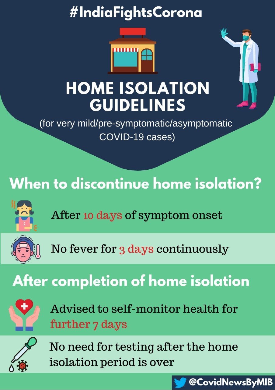 When to discontinue home isolation