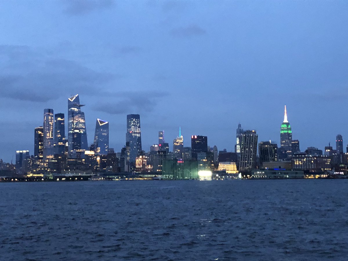 10/This was the Manhattan skyline tonight from the Jersey side.