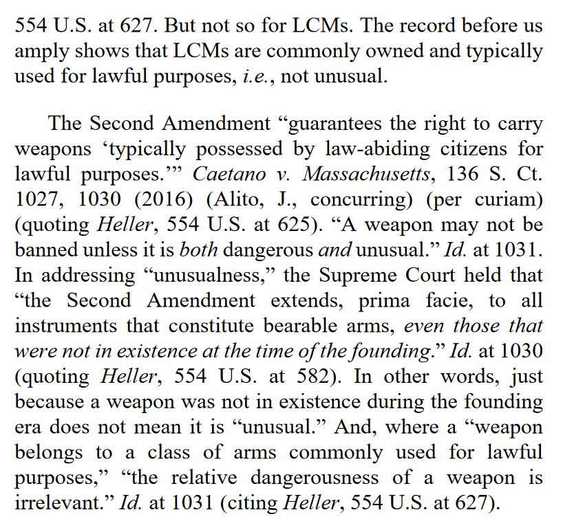 "The record before us amply shows that LCMs are commonly owned and typically used for lawful purposes, i.e., not unusual."