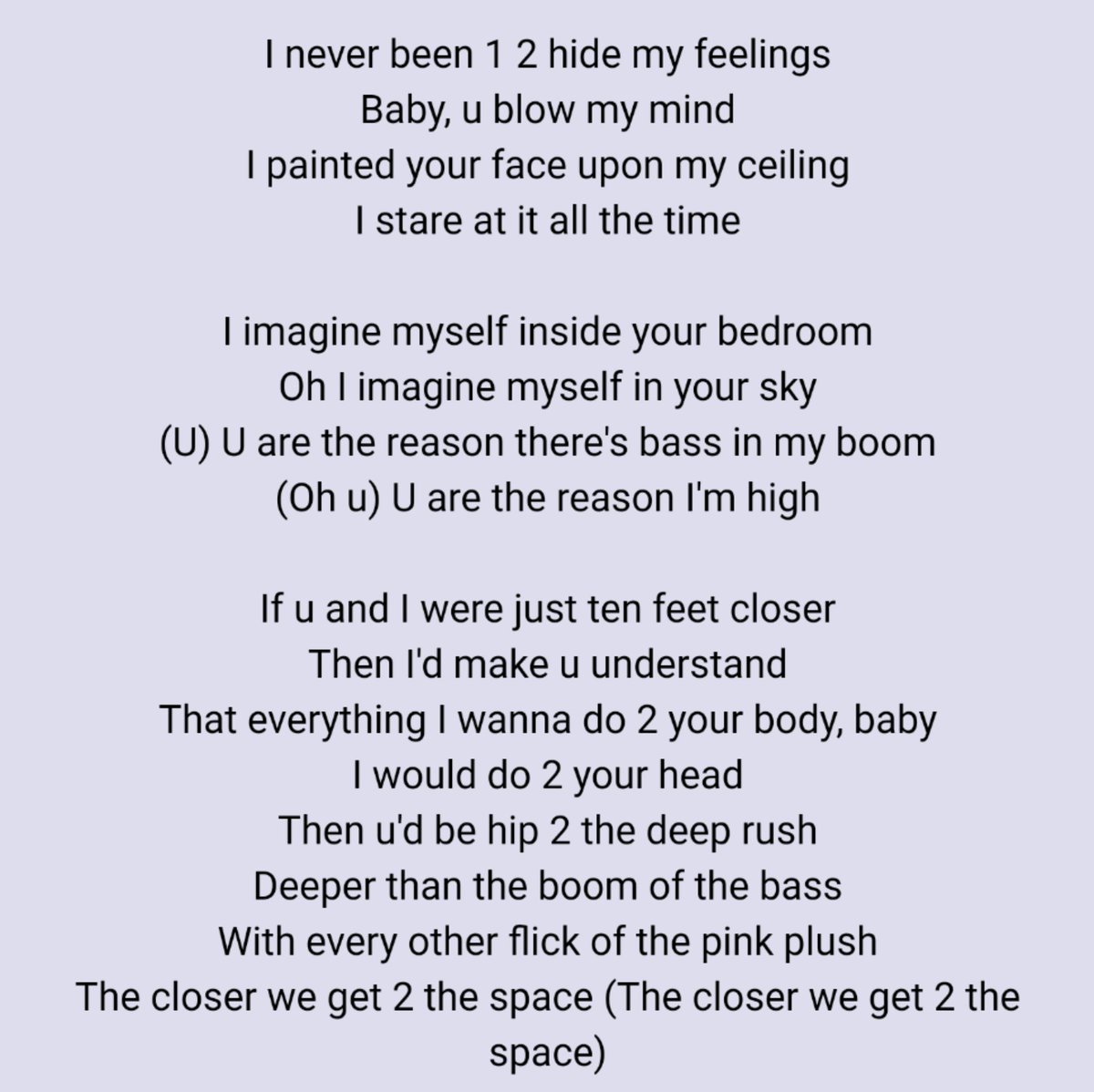 Was talking about this song with  @Miss_EThompson earlier tonight. Was saying that I love the way he writes, it's like a warm bath for the brain.  #Prince  #Space https://song.link/us/i/213035091&nbsp;