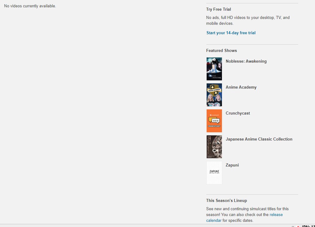 Lot's of tweets about a self-centered VA who thinks everyone has the same access to anime as his speck of the world. Well, here's a reminder that some people don't have that access.