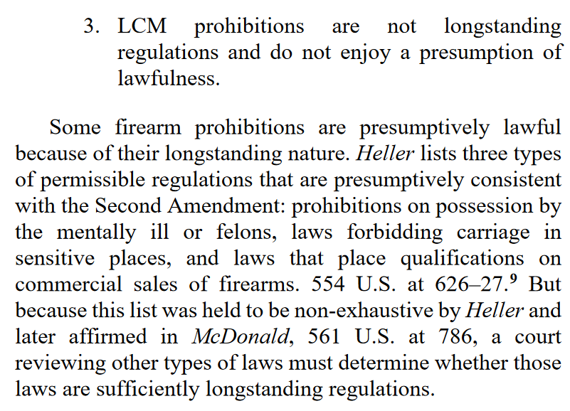 "LCM prohibitions are not longstanding regulations and do not enjoy a presumption of lawfulness."