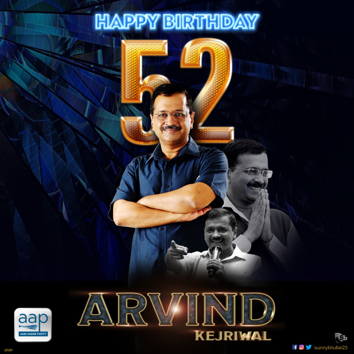 Prbhkr_hem's tweet photo. Wishing a very cheerful happy birthday 🎂 to nayak @ArvindKejriwal 
#HappyBirthdayAK https://t.co/AavfG3yS52