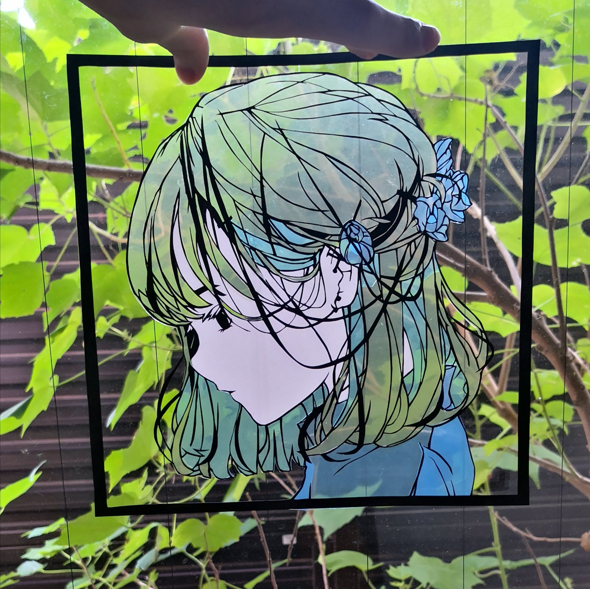 Twitter 上的 はまち 背景で雰囲気が変わる女の子 切り絵 T Co Yh1xqtftnk Twitter