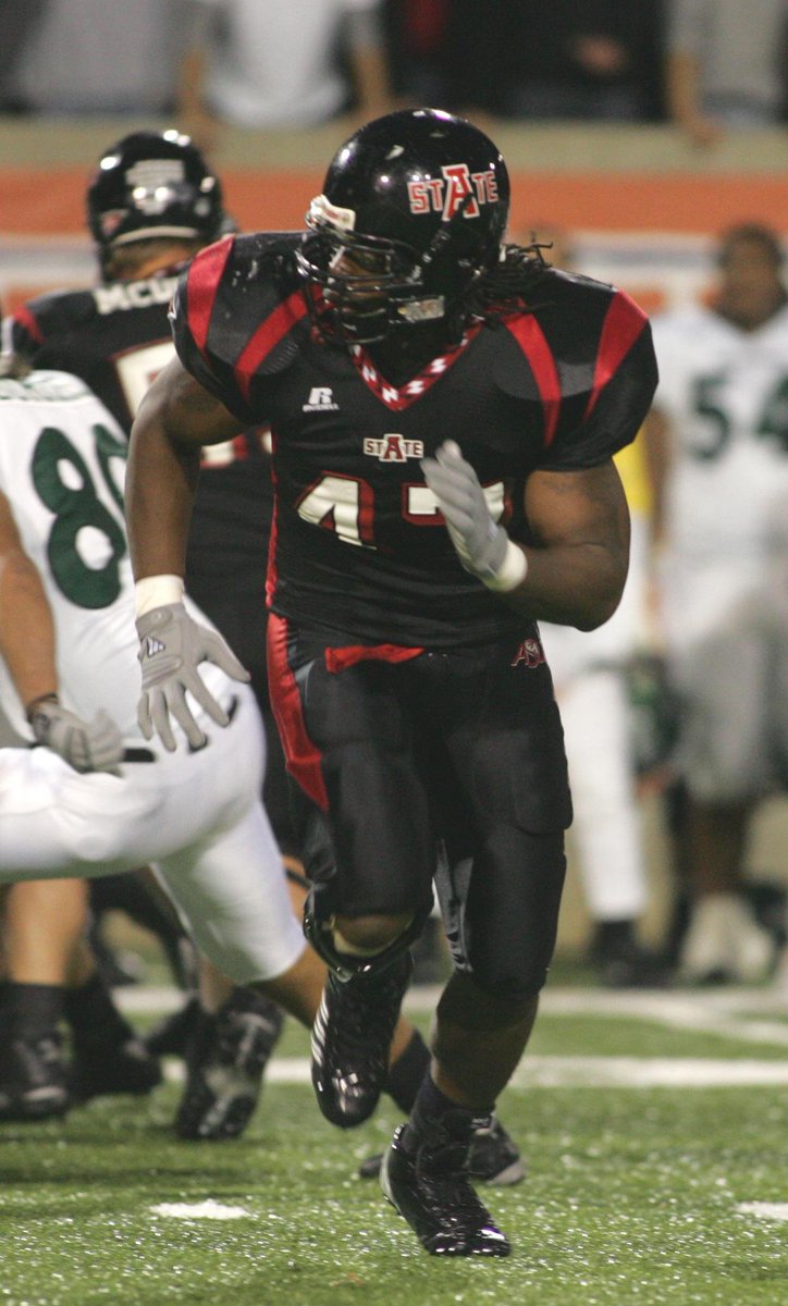 For  @AStateFB, I was REALLY tempted to use the ASU logo, but I know that isn't my favorite. I give them a lot of hate since we are conference rivals, but the stAte logo is simply perfect. It's the only logo they need. I chose the black helmet, but it even works in red.