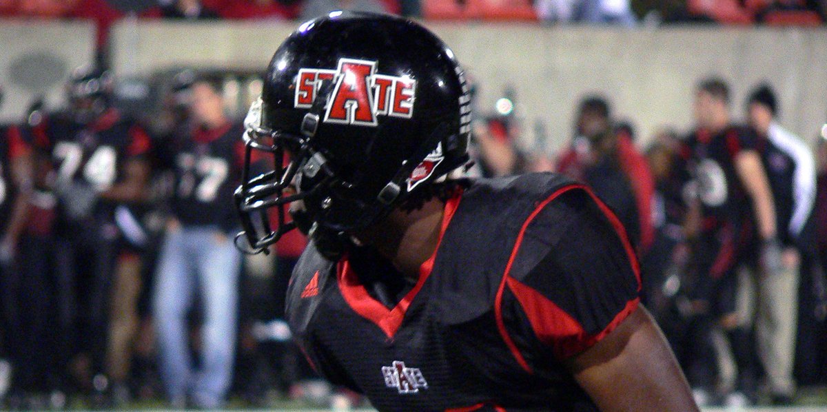 For  @AStateFB, I was REALLY tempted to use the ASU logo, but I know that isn't my favorite. I give them a lot of hate since we are conference rivals, but the stAte logo is simply perfect. It's the only logo they need. I chose the black helmet, but it even works in red.