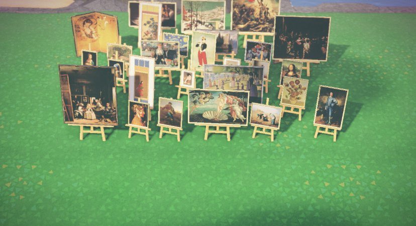 nejifangirl's tweet photo. 🖼FULL PAINTING SET GIVEAWAY!🖼 

1 winner ❤️ ends Tuesday night 🖼 

Follow me &amp; rt!

opt lmk which one your fav is I think mine is the left side of the wild paining lmaoo

#ACNHgiveaways #animalcrossing #acnh https://t.co/nUkkphQdwM