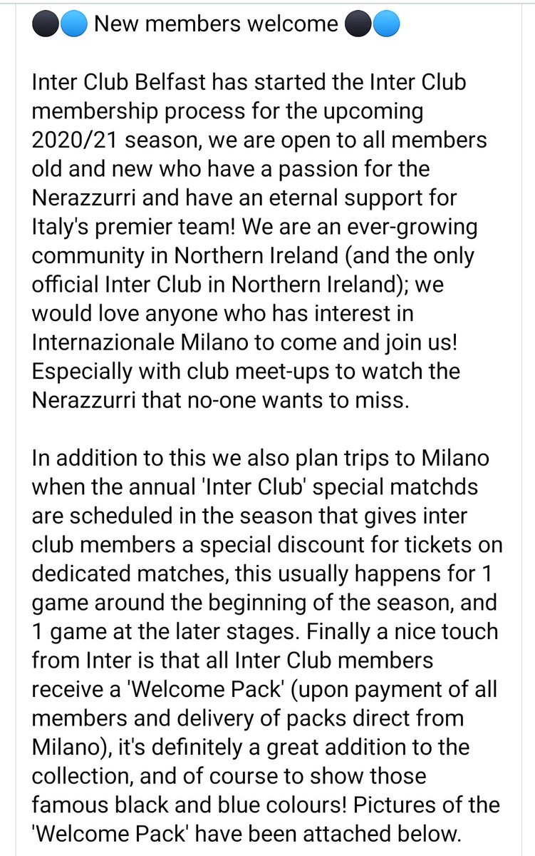 ICB1908's tweet image. ⚫🔵 Inter Club Belfast 2020/21 season membership ⚫🔵