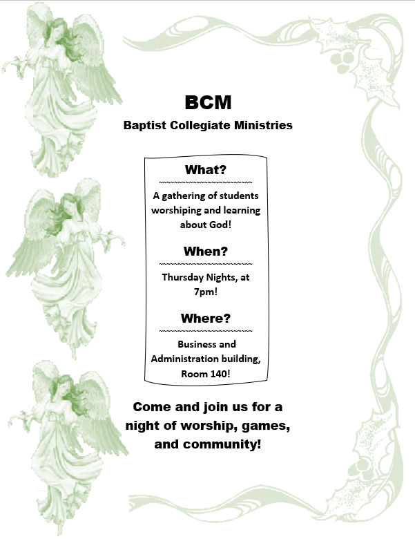 USCA_BCM's tweet photo. Is everybody ready? We've had a rough summer, but we've all pulled through!
The school year is starting back on the 20th! Join us for our first BCM meeting of the year on August 27th! https://t.co/pwUP6vZQUI