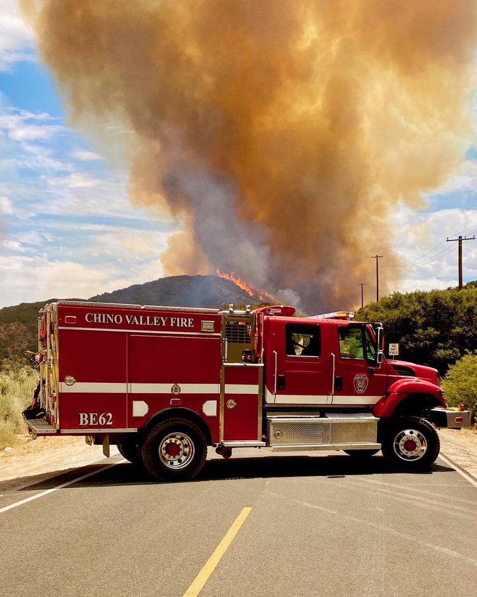 cvifd's tweet image. Chino Valley Fire’s Brush Engine is currently assigned to Strike Team 6220C at the #LakeFire
