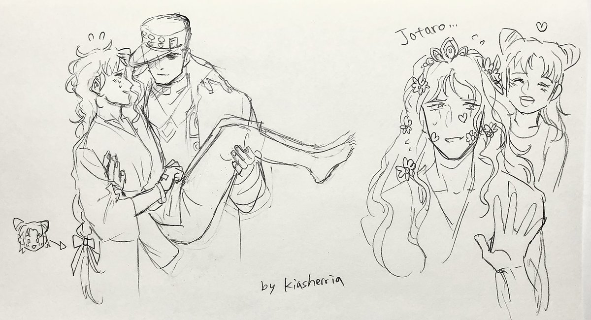 #jjba part 4 #KakyoinMonth2020 #花京院典明生誕祭2020 
⚠️長髮院/long hair Kakyoin
⚠️生存院/Kakyoin survived
Little (Jolyn) Irene(?)
Kakyoin still deserves a cake when he's recovering. :) 