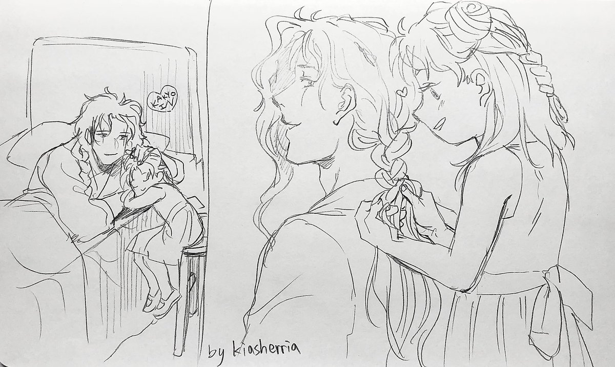 #jjba part 4 #KakyoinMonth2020 #花京院典明生誕祭2020 
⚠️長髮院/long hair Kakyoin
⚠️生存院/Kakyoin survived
Little (Jolyn) Irene(?)
Kakyoin still deserves a cake when he's recovering. :) 