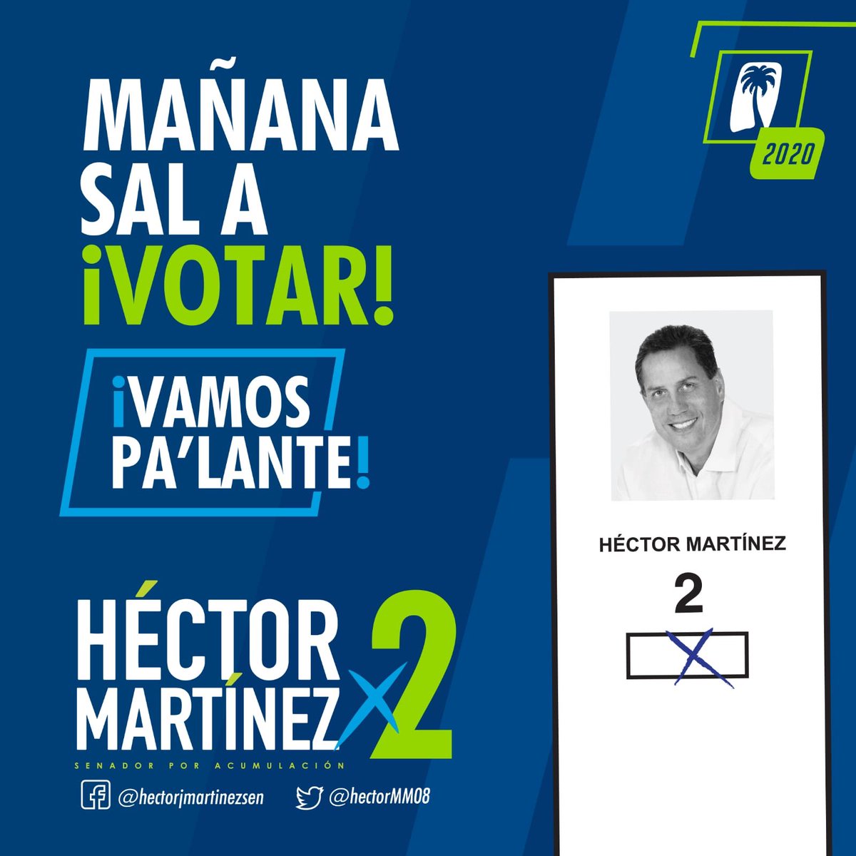 MAÑANA SAL A VOTAR en la primaria del <a href="/pnp_pr/">Partido Nuevo Progresista</a>, y haz que tu voto cuente. Soy el #2 en la papeleta del Senado por Acumulación, ¡cuento contigo! ¡Vamos #PaLante #PuertoRico!