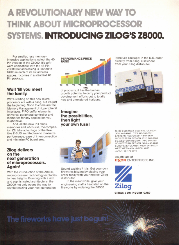 zilog announces the Z8000!
