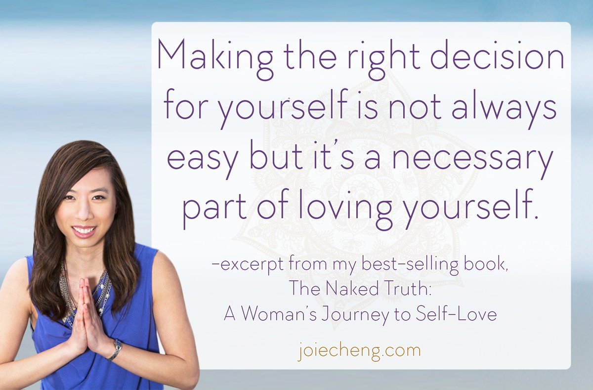 selflovehealer's tweet photo. "Making the right decision for yourself is not always easy but it's a necessary part of loving yourself." -excerpt from my best-selling book The Naked Truth: A Woman's Journey to Self-Love #truthteller #thenakedtruthmovement https://t.co/68bTUiM0fu