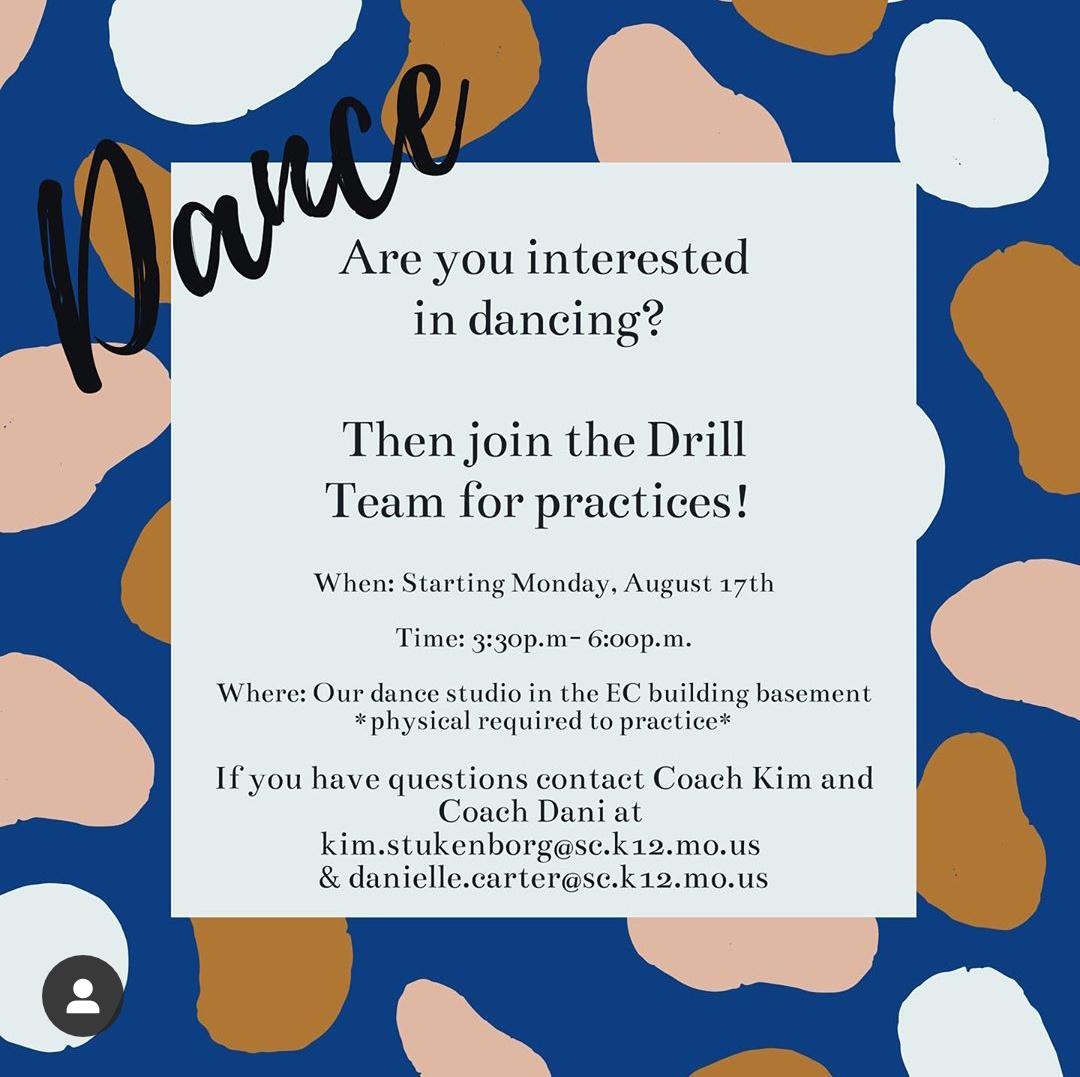 Now is the time to join your South Callaway High School Drill Team! We hope to see you Monday!