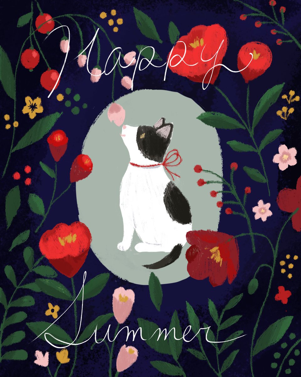 イラストレーター ミント V Twitter お盆最終日 みなさま良い夏の休日をお迎えください イラスト こねこのリリィ イラストレーター ミント V Twitter お盆最終日 みなさま良い夏の休日をお迎えください イラスト こねこのリリィ