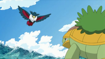 It's perhaps best shown with Grotle vs Honchkrow. Ash, desperate for vengeance, keeps Grotle in against against his better judgment, ignorantly disregarding the type and mobility disadvantage with no real plan. And what happens? Reality ensues, and Grotle loses.