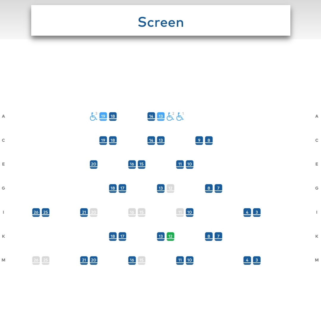 SpongeWatch 2020:All three key downtown Toronto Cineplex theatres had Saturday 9 pm showings. Here's a tally of tickets sold (percentage of available seats sold) more than five mins after showtime. Y&D: 2 (4%)Scotia: 8 (17%)Varsity: 5 (11%)