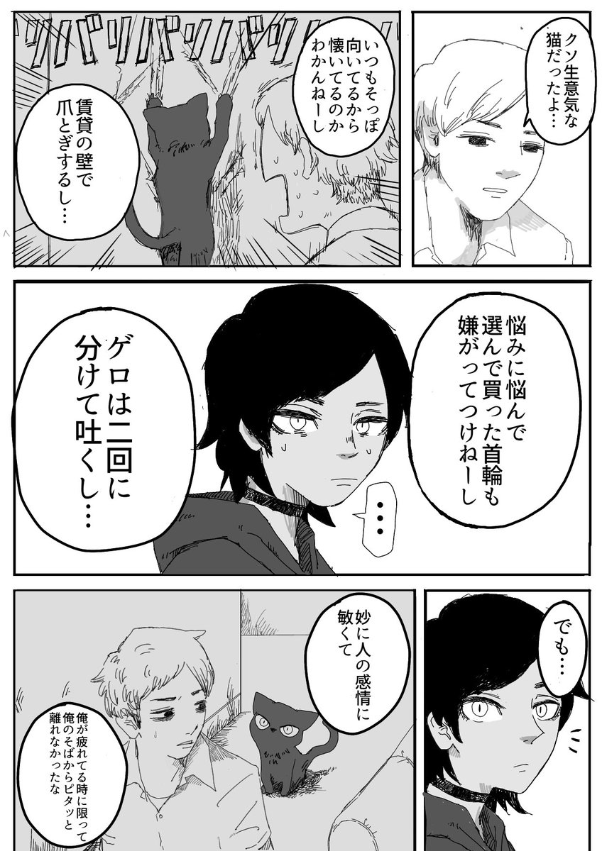 #漫画家は自分が体験したことしか描けない

漫画家ではないが…
猫のやつ1/3 