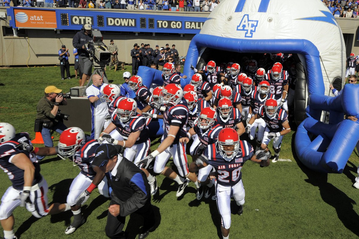 First up,  @AF_Football. The Thunderbird helmets. They defeated Navy 14-6 on Oct 2, 2010.