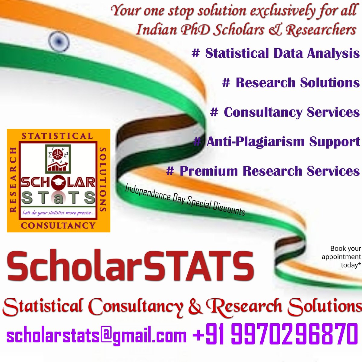scholarstats's tweet image. #ScholarSTATS
#Research_Solutions
#Statistical_Data_Analysis
#Consultancy_Services
#AntiPlagiarism_Support
#Premium_Research_Services
Exclusively for Indian PhD Scholars & Researchers
Visit to us...
sites.google.com/view/scholarst…
scholarstats.ecwid.com
scholarstats.business.site