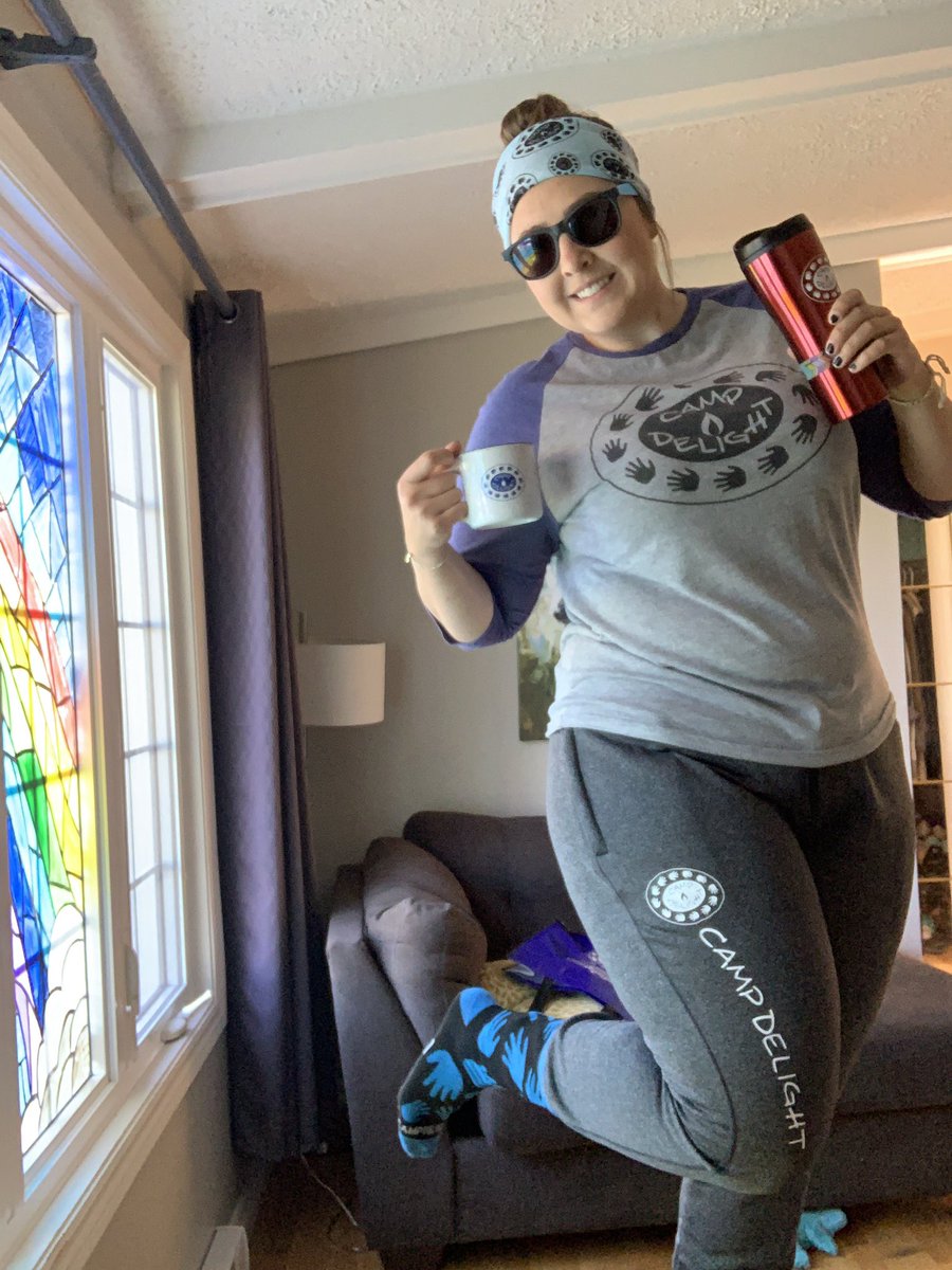 Majorly missing my <a href="/CampDelight/">Camp Delight</a> family today &amp; this week!!! 😢 Glad we could have a version camp but sad to not physically be all together! Today was #campdelight2020 CampSwag day!