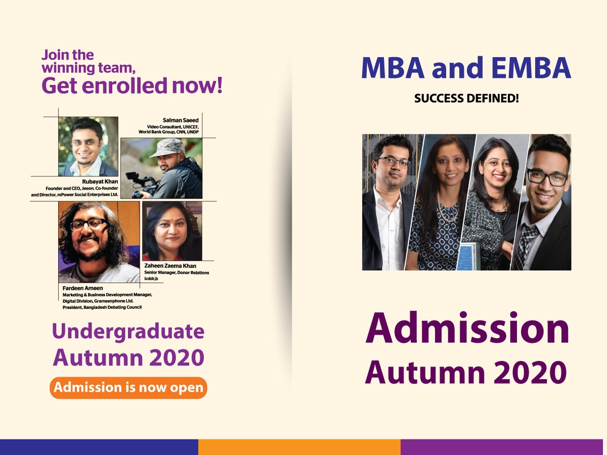 Undergraduate and MBA-EMBA Admission for Autumn 2020 Semester is Now Open for Apply Apply Online 👉 admission.iub.edu.bd/#/ Helpline Number 👉 +8801780185006 (Undergraduate only) Email Address 👉 admission@iub.edu.bd (Undergraduate) Email Address 👉 gsb@iub.edu.bd (MBA-EMBA)