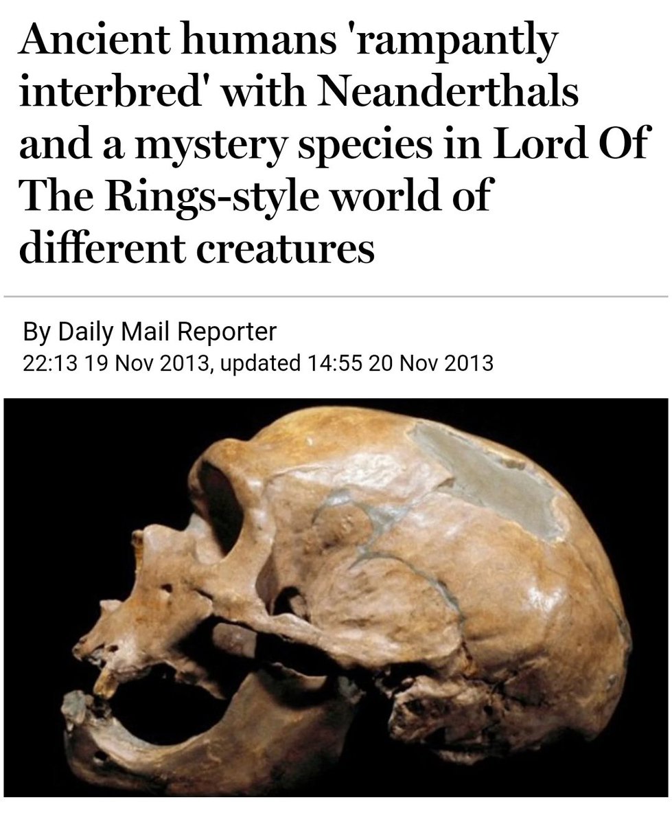 But beyond Tolkiens own private recollections, modern science itself has shown that the ancient world was full of various hominid species associating and interbreeding with each other (modern man included).Articles below  https://www.google.com/amp/s/metro.co.uk/2013/11/20/middle-earth-on-planet-earth-prehistoric-human-interbreeding-created-lord-of-the-rings-world-4194369/amp/ https://wondergressive.com/ancient-human-dna-found/