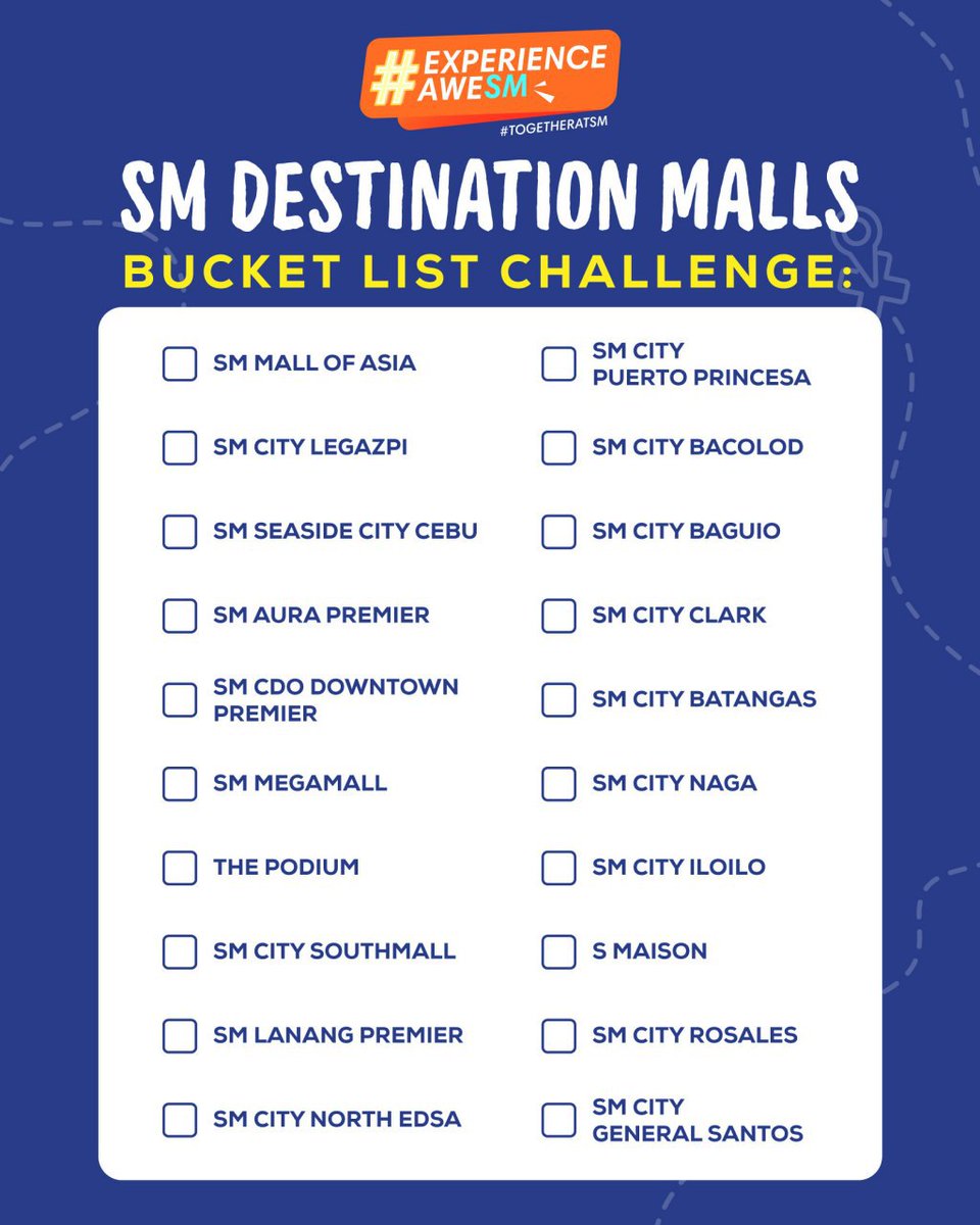 smsupermalls's tweet photo. We know how much you miss hanging out #TogetherAtSM, so here's a little #SMMallsChallenge for you: tell us your age and how many SM malls you've visited so far! Current record's 12 malls at 28 years old—think you can top that? 🤔

#EverythingsHereAtSM https://t.co/PKXj8dZfU3