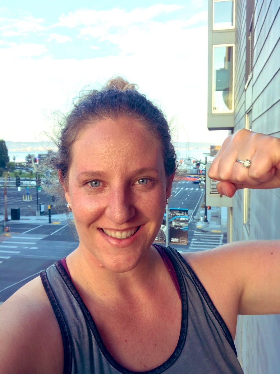 JLSchwarzbach's tweet photo. On one of the hottest days in SF, got my steps in at 3.59mi. Proud to participate in #climbforacure for those impacted by #colorectalcancer. #relentlessrunner @FightCRC @NateraOncology https://t.co/sMAR9VdsQW