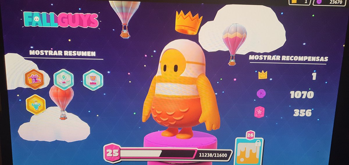 BonJoni91's tweet photo. Consegui mi primera corona en @FallGuysLatino1 despues de 25 niveles ni yo me la creo https://t.co/NxkxFUhSIU