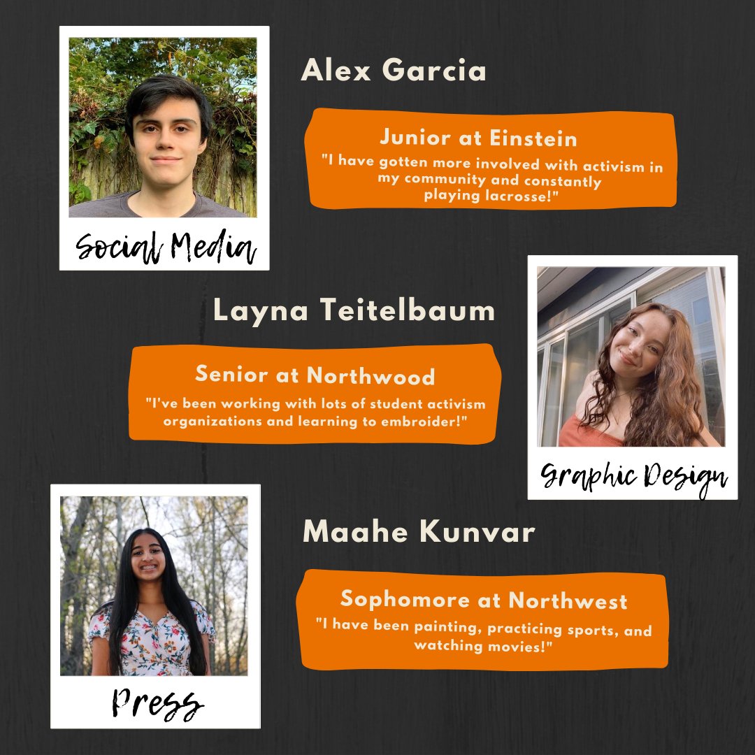 moco4change's tweet photo. Meet MoCo For Change's Executive Board for the 2020-2021 school year! Our team is passionate about the issues facing our society and extremely excited to get to work! https://t.co/0dlWhl05Uv
