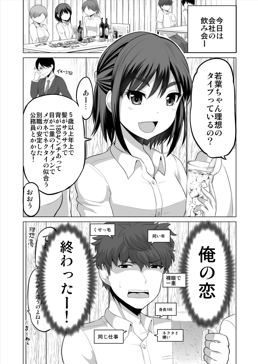 理想の高さに敗北する恋の話 