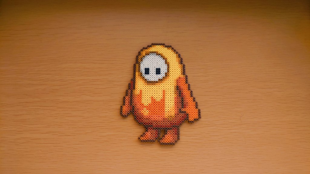 Twitter 上的 あせろら 自分で描いたドット絵をビーズに Fallguysart Fallguys アイロンビーズ T Co Vummzevl2u Twitter