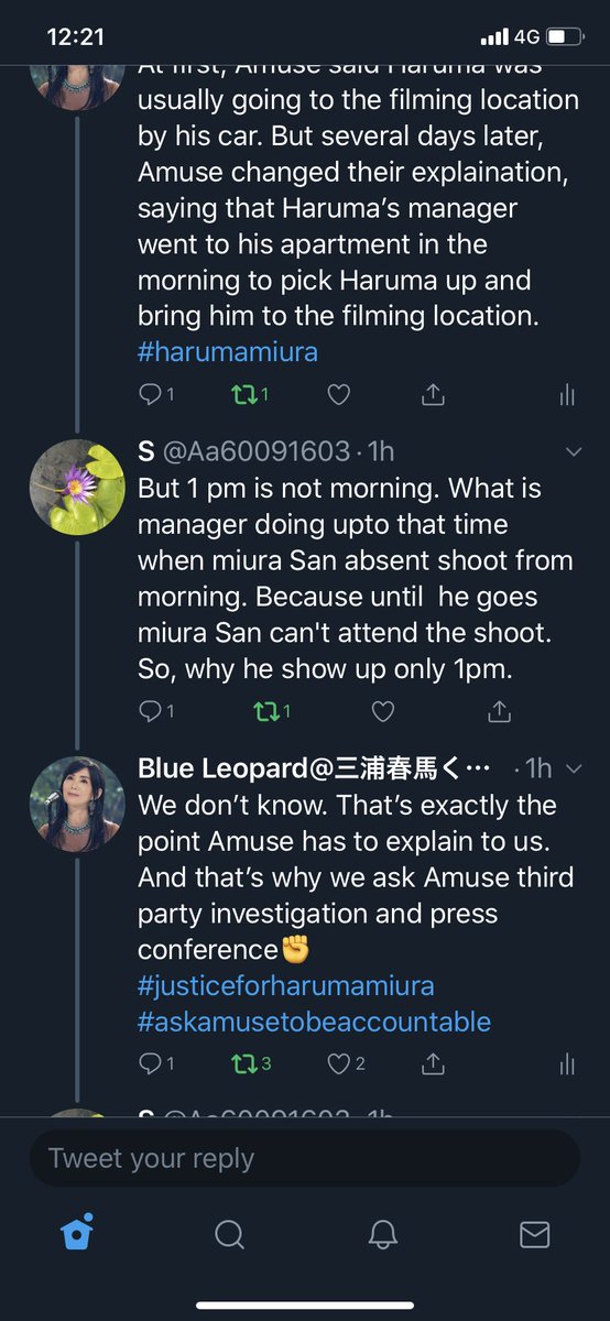 BlueLeopard1017's tweet photo. 三浦春馬くんの海外のファンの皆さんと英語でやり取りしています。アメリカに10年住んだ経験を、彼の死とアミューズついてのおかしさを海外にも伝えるのに役立てる事が出来て光栄です✊ https://t.co/aBAV3HDgVs
