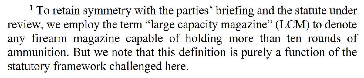 "To retain symmetry with the parties’ briefing and the statute under review, we employ the term 'large capacity magazine'... But we note that this definition is purely a function of the statutory framework challenged here."