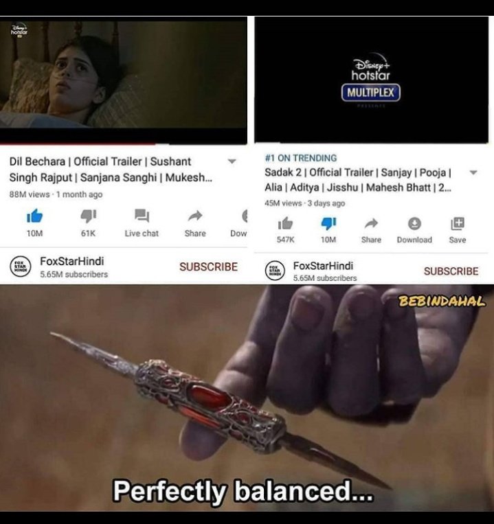 Kalyani05408911's tweet image. 😂😂😂😂😂😂😂 perfectly balanced
#SCMonitoredCBIForSSR